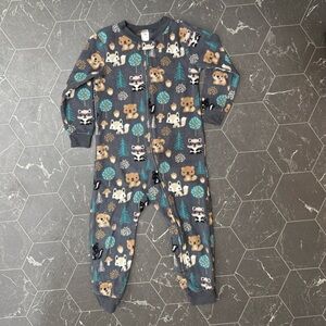 3/$24 George Grey Footless Animal Print Sleeper